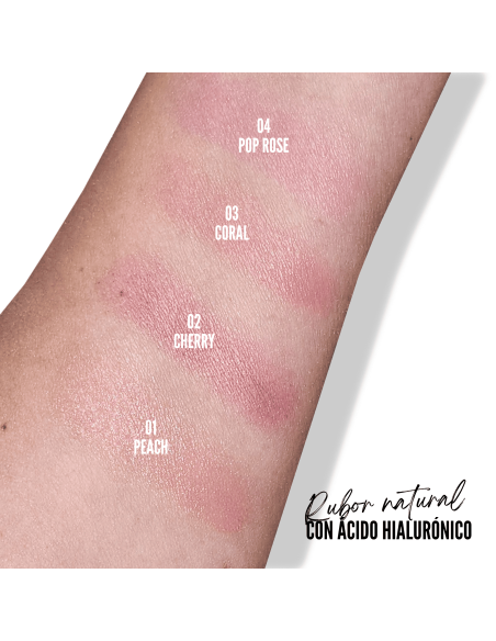 Hyalu Blush - Colorete Natural con Ácido Hialurónico e Hidratación 3 en 1