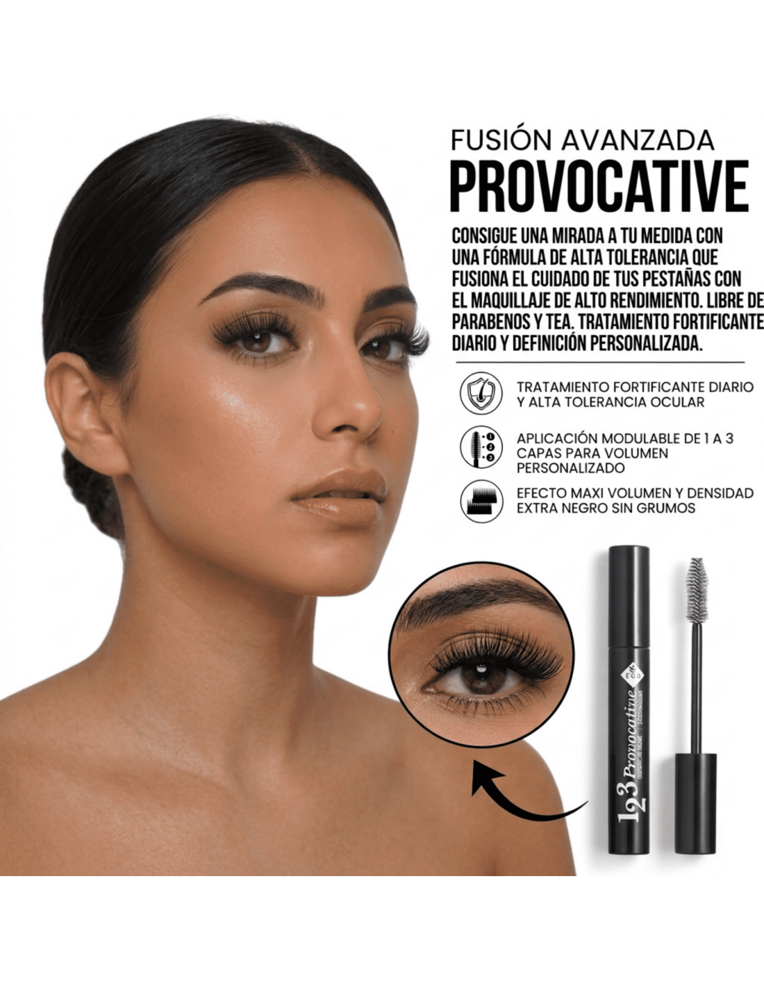 Provocative Máscara Modulable - Volumen Personalizado y Sin Grumos