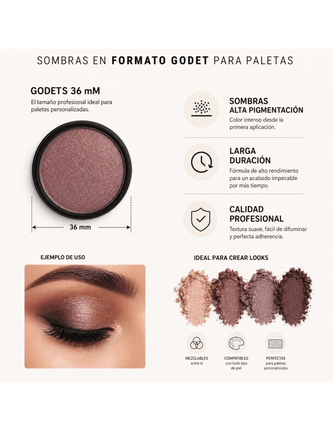 PALETA PERSONALIZABLE GODET 36 MM