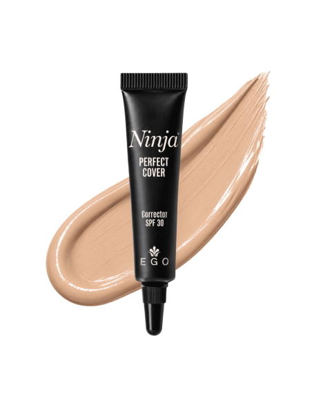 Corrector Alta Cobertura Vegano - Hialuronato, Vitamina E y SPF30