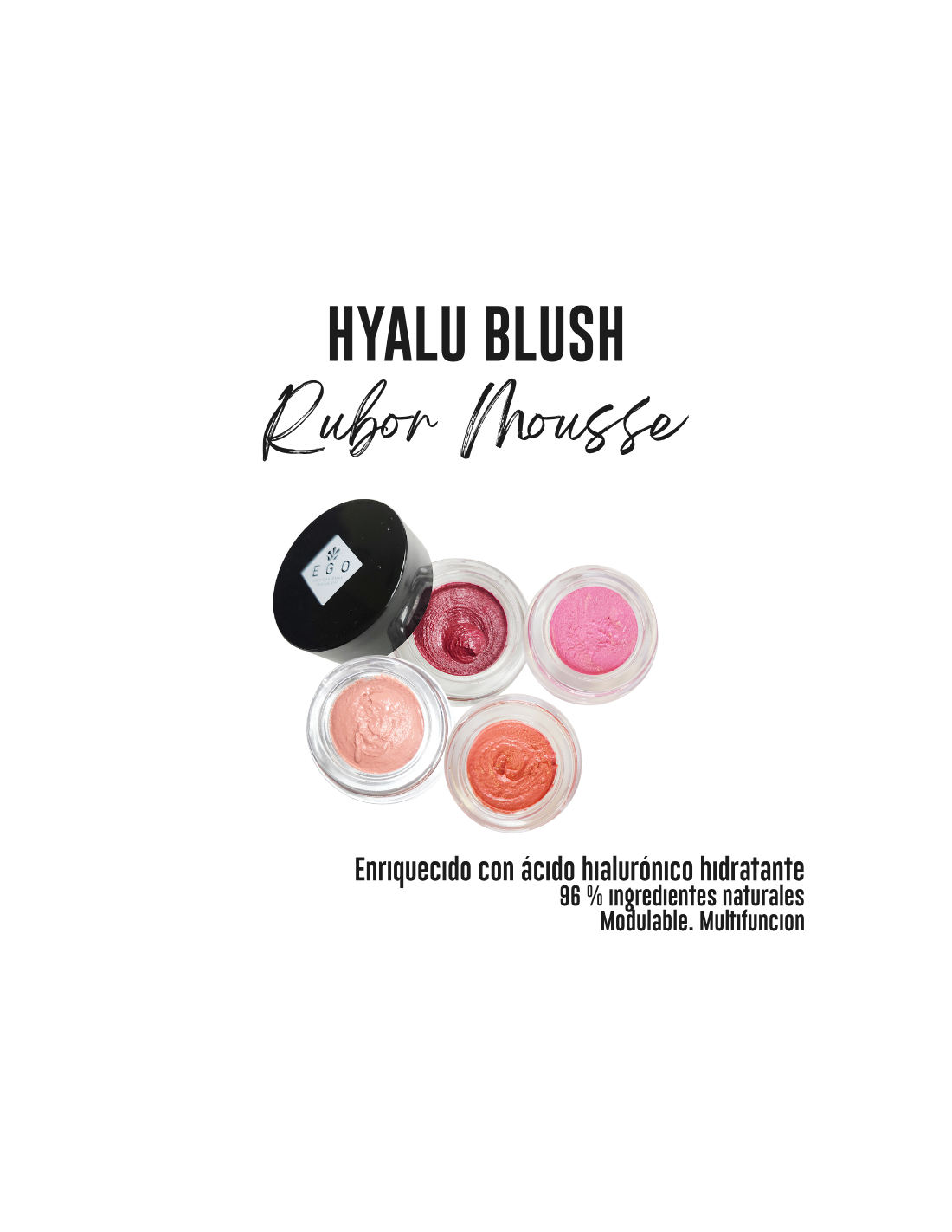 Hyalu Blush - Colorete Natural con Ácido Hialurónico e Hidratación 3 en 1
